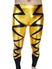 Second Skin Gold Black Trousers Spandex Pants Second Skin Gold Black Trousers Spandex Pants