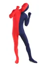 Red Navy Split Costume Lycra Spandex Second Skin Full Body Zentai Catsuit Skinsuit