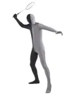 Black Grey Split Second Skin Full Body Lycra Spandex Fabric Zentai Catsuit Skinsuit Black Grey Split Second Skin Full Body Lycra Spandex Fabric Zentai Catsuit Skinsuit