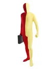 Red and Yellow Split Second Skin Full Body Lycra Spandex Zentai Catsuit Skinsuit Red and Yellow Split Second Skin Full Body Lycra Spandex Zentai Catsuit Skinsuit