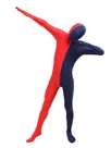 Red Navy Split Costume Lycra Spandex Second Skin Full Body Zentai Catsuit Skinsuit