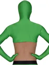 Green Lycra Skinsuit Spandex Half Catsuit Zentai Unitard Second-skin Clothing