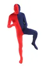 Red Navy Split Costume Lycra Spandex Second Skin Full Body Zentai Catsuit Skinsuit
