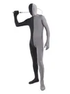 Black Grey Split Second Skin Full Body Lycra Spandex Fabric Zentai Catsuit Skinsuit Black Grey Split Second Skin Full Body Lycra Spandex Fabric Zentai Catsuit Skinsuit