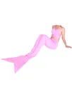Second Skin Light Pink Mermaid Tail Wet Look Shiny Metallic Clothes Second Skin Light Pink Mermaid Tail Wet Look Shiny Metallic Clothes