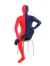 Red Navy Split Costume Lycra Spandex Second Skin Full Body Zentai Catsuit Skinsuit