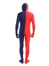 Red Navy Split Costume Lycra Spandex Second Skin Full Body Zentai Catsuit Skinsuit