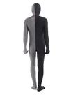 Black Grey Split Second Skin Full Body Lycra Spandex Fabric Zentai Catsuit Skinsuit Black Grey Split Second Skin Full Body Lycra Spandex Fabric Zentai Catsuit Skinsuit