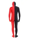 Black and Red Costume Second Skin Full Body Lycra Spandex Zentai Catsuit Skinsuit Black and Red Costume Second Skin Full Body Lycra Spandex Zentai Catsuit Skinsuit