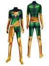 Green X-men: Dark Phoenix Jean Grey Cosplay Zentai Catsuit Skinsuit Second-skin Clothing