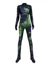 Women Poison Ivy Plantgirl Tights Spandex Cosplay Zentai Catsuit Skinsuit Second-skin Clothing
