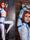 Women Spicy Girl Lycra Cosplay Kim Possible Costume Second Skin Full Body Spandex Zentai Catsuit Skinsuit