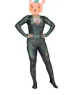 Aquaman Mera Superhero Costume Cosplay Second Skin Full Body Zentai Catsuit Skinsuit