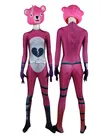 Fortnite Pink Panda Team Leader One-piece Spandex Tights Lycra Spandex Zentai Catsuit Skinsuit Second-skin Clothing