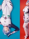 Rei Ayanami Eva Yanami Rei Cosplay Zentai Catsuit Skinsuit Second-skin Clothing