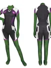 American Drama Female Hulk Cosplay Costume Second Skin Full Body Spandex Zentai Catsuit Skinsuit