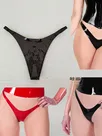Second Skin Women Natural Latex Panties G String Panties Latex Thong String Panties