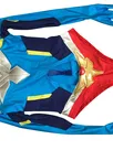 Second Skin Women Supergirl Hero Costume with Cape and Blindfold Cosplay Zentai Skinsuit Leotard