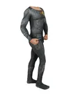 DC Movie Black Adam Costume Villain Thunder Shazam Second Skin Full Body Cosplay Zentai Catsuit Skinsuit