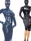 Zentai Second-skin Women Wet Look Skinsuit Wetlook Unitard PVC Hooded Mini Dress Zipper Bondage Dress Wrap Dress with Mask Zentai Second-skin Women Wet Look Skinsuit Wetlook Unitard PVC Hooded Mini Dress Zipper Bondage Dress Wrap Dress with Mask