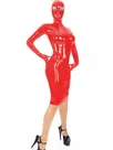 Zentai Second-skin Women Wet Look Skinsuit Wetlook Unitard PVC Hooded Mini Dress Zipper Bondage Dress Wrap Dress with Mask Zentai Second-skin Women Wet Look Skinsuit Wetlook Unitard PVC Hooded Mini Dress Zipper Bondage Dress Wrap Dress with Mask