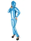 Long Sleeve Catsuit Zentai Second-skin Clothing High Waist Elastic Wet Look Skinsuit Wetlook Unitard PVC Zip Front Hooded Bodysuit Long Sleeve Catsuit Zentai Second-skin Clothing High Waist Elastic Wet Look Skinsuit Wetlook Unitard PVC Zip Front Hooded Bodysuit