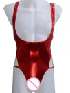 Second Skin Wet Look Shiny Metallic Dew Chest Backless Leotards Jumpsuit Men Hollow-out Outfit Suspenders Bodysuit Second Skin Wet Look Shiny Metallic Dew Chest Backless Leotards Jumpsuit Men Hollow-out Outfit Suspenders Bodysuit