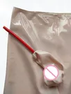 Second Skin Man Natural Latex Shorts High Waist with Penis Sheath and Tube Second Skin Man Natural Latex Shorts High Waist with Penis Sheath and Tube