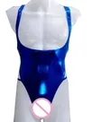 Second Skin Wet Look Shiny Metallic Dew Chest Backless Leotards Jumpsuit Men Hollow-out Outfit Suspenders Bodysuit Second Skin Wet Look Shiny Metallic Dew Chest Backless Leotards Jumpsuit Men Hollow-out Outfit Suspenders Bodysuit