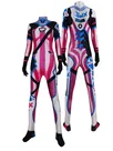 3D Jinx and D.va Cosplay Costume Jumpsuit Halloween Hero Cosplay Zentai Catsuit Skinsuit Second-skin Clothing