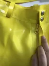 Second Skin Natural Latex Sexy Yellow High Waist Shorts Belt Pocket Front Zip Press Stud Latex Short Pants Second Skin Natural Latex Sexy Yellow High Waist Shorts Belt Pocket Front Zip Press Stud Latex Short Pants