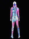 3D Print Ladies Cosplay Costume Jumpsuit Full Spandex Cosplay Zentai Catsuit Skinsuit Second-skin Clothing