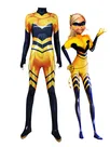 Queen Bee Costume Amazing Ladybug Cosplay Zentai Catsuit Skinsuit Second-skin Clothing