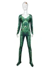 DC Sea Queen Mae La Mera Costume One-piece Cosplay Zentai Catsuit Skinsuit Second-skin Clothing