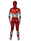 Ultraman Costume Wet Look Zentai Shiny Metallic Second Skin Full Body Superhero Catsuit
