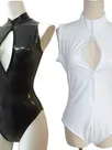 Second Skin Solid Color Women Simple Fashion Bodysuit Wet Look Leotard Shiny Metallic Bodysuit Second Skin Solid Color Women Simple Fashion Bodysuit Wet Look Leotard Shiny Metallic Bodysuit
