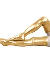 Second Skin Solid Color Spandex Stocking Wet Look Shiny Metallic Stocking