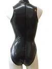 Second Skin Solid Color Women Simple Fashion Bodysuit Wet Look Leotard Shiny Metallic Bodysuit Second Skin Solid Color Women Simple Fashion Bodysuit Wet Look Leotard Shiny Metallic Bodysuit