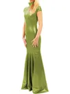 Second Skin Women Wetlook PVC Long Dress Female Slinky High Collar Short Sleeve Dress