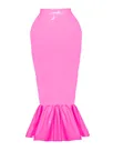 Second Skin Women Ruffles Slim Mermaid Skirts Wild Trumpet Skirt Wetlook PVC Mid-length Wrap Hip Skirts Second Skin Women Ruffles Slim Mermaid Skirts Wild Trumpet Skirt Wetlook PVC Mid-length Wrap Hip Skirts