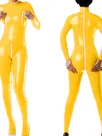 Zentai Second-skin Long Sleeve Zipper Open Crotch Tight Jumpsuit Skinsuit Wetlook Unitard PVC Gothic Bare Chest Bodysuit Zentai Second-skin Long Sleeve Zipper Open Crotch Tight Jumpsuit Skinsuit Wetlook Unitard PVC Gothic Bare Chest Bodysuit
