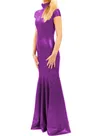 Second Skin Women Wetlook PVC Long Dress Female Slinky High Collar Short Sleeve Dress
