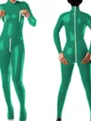 Zentai Second-skin Long Sleeve Zipper Open Crotch Tight Jumpsuit Skinsuit Wetlook Unitard PVC Gothic Bare Chest Bodysuit Zentai Second-skin Long Sleeve Zipper Open Crotch Tight Jumpsuit Skinsuit Wetlook Unitard PVC Gothic Bare Chest Bodysuit