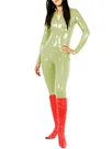 Womens Wet Look Skinsuit Shiny Wetlook Unitard PVC Catsuit Zentai Second-skin Clothing Long Sleeve Slim Outifts Open Crotch Jumpsuits Womens Wet Look Skinsuit Shiny Wetlook Unitard PVC Catsuit Zentai Second-skin Clothing Long Sleeve Slim Outifts Open Crotch Jumpsuits