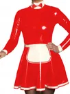 Second Skin High Collar Long Sleeve Gothic Lady Pleated Maid Dress
