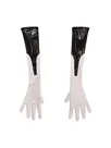 Second Skin Maid Bodysuit Wetlook PVC Jumpsuit Gloves and Sock 3-pieces Set