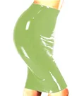 Second Skin Women Sexy Wetlook PVC Skirt Bodycon Tight Skirts
