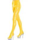 Second Skin Women Wet Look Shiny Wetlook PVC Legging Slim Stretchy High Waist Bodycon Pants
