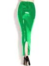 Second Skin Wetlook PVC Split Skirt High Waist Wrap Hips Long Skirt