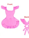 Second Skin Adult Cute Lolita Apron Wetlook PVC French Maid Apron Sissy Accessory Gothic Lolita Dress Halloween Ruffle Waitress Dress